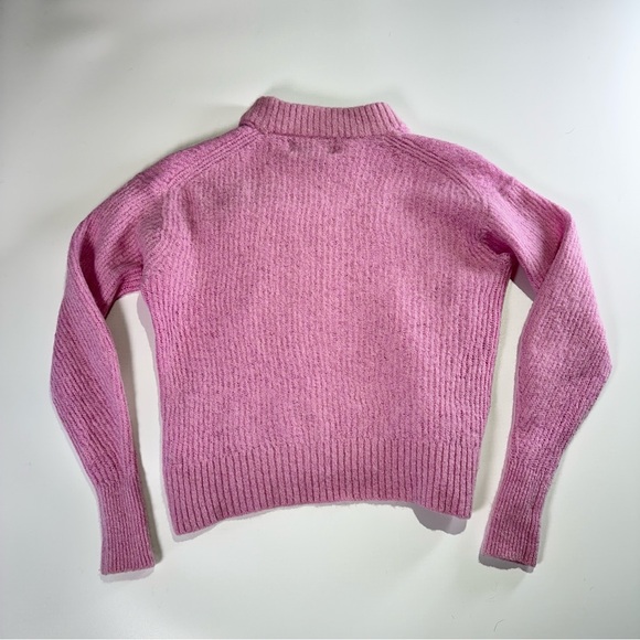 Everlane alpaca mock neck cozy ribbed sweater XS pink - Picture 9 of 11
